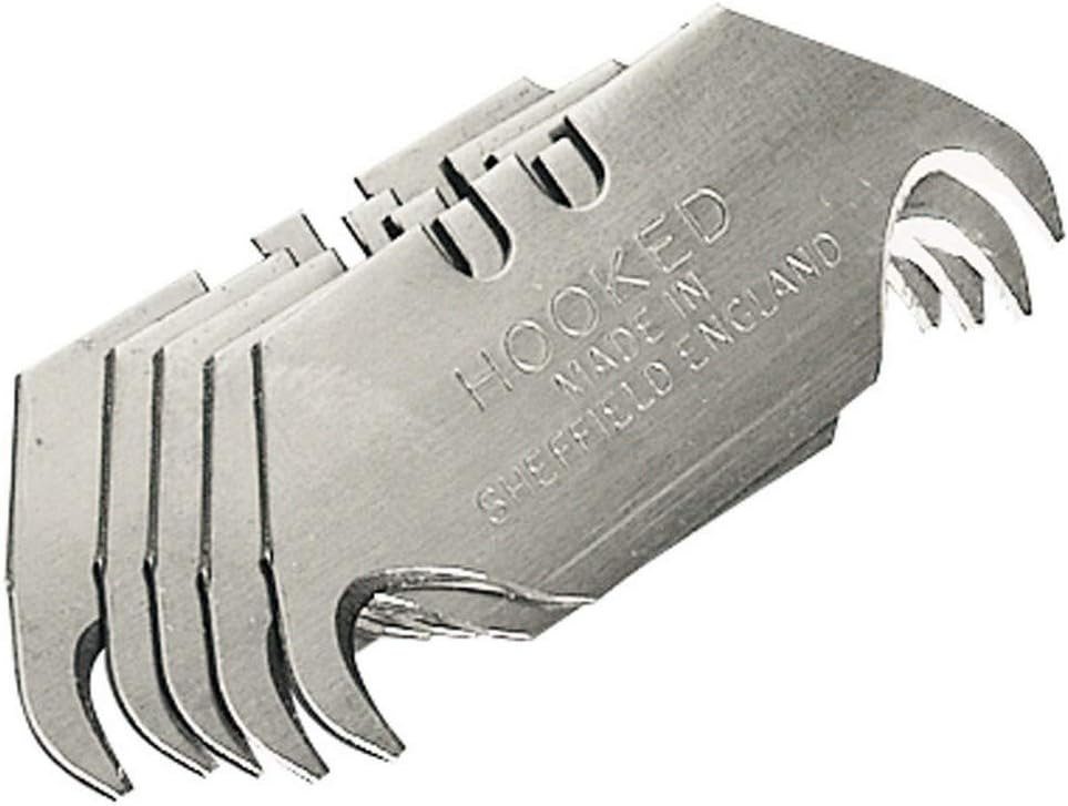 Lame cu cârlig pentru cutter – Draper 63757, Set 5 bucăți, oțel carbon