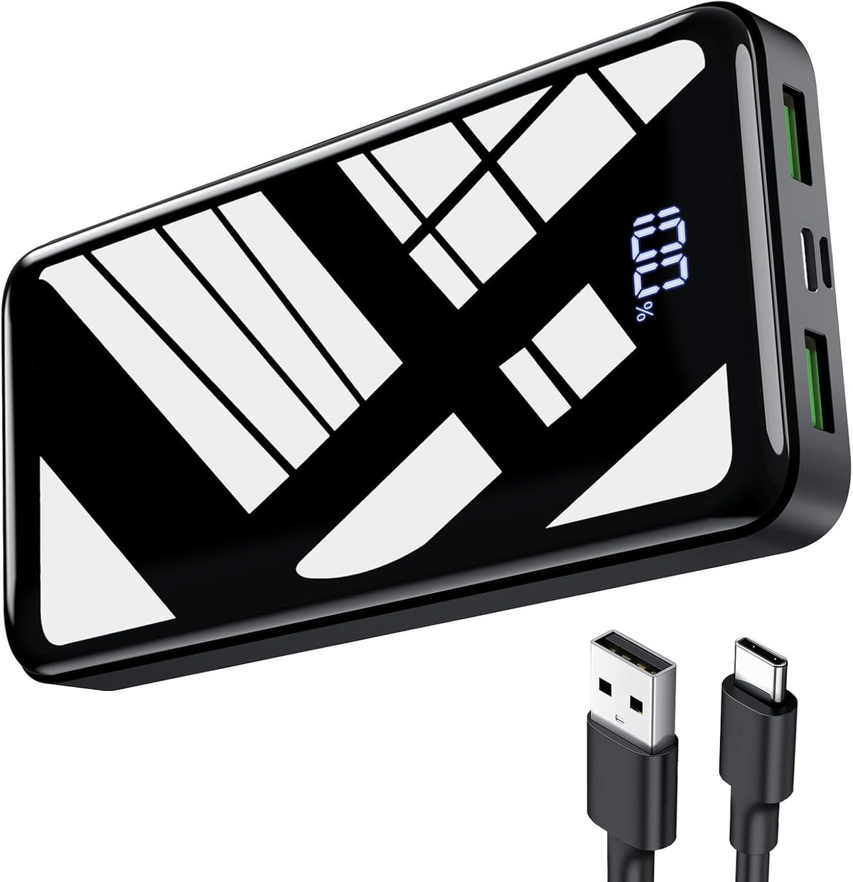 Power Bank Bextoo 27000mAh, Încărcare Rapidă 22.5W PD20W, USB-C, Afișaj LED, Negru