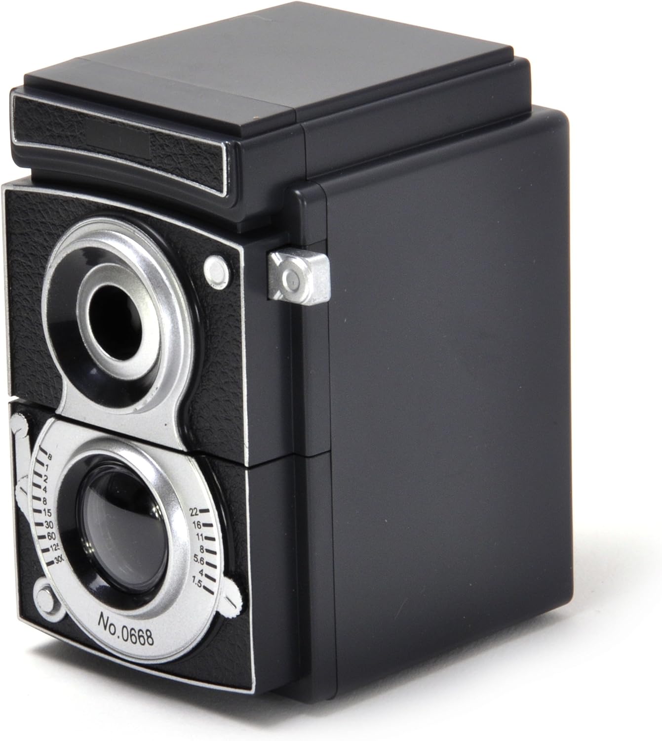 Ascuțitoare de creioane „Camera Pencil Sharpener” – Kikkerland, design vintage, cu reglaj de ascuțire
