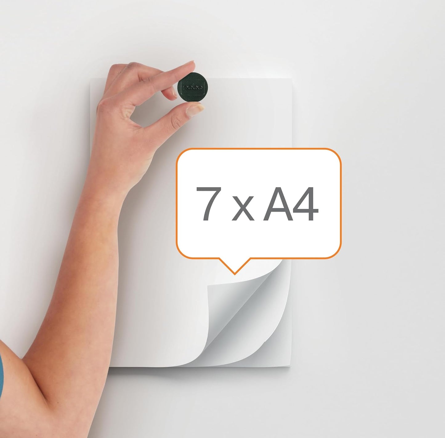 Set 4 magneți pentru whiteboard – Nobo, 38 mm, negru – Putere mare de prindere