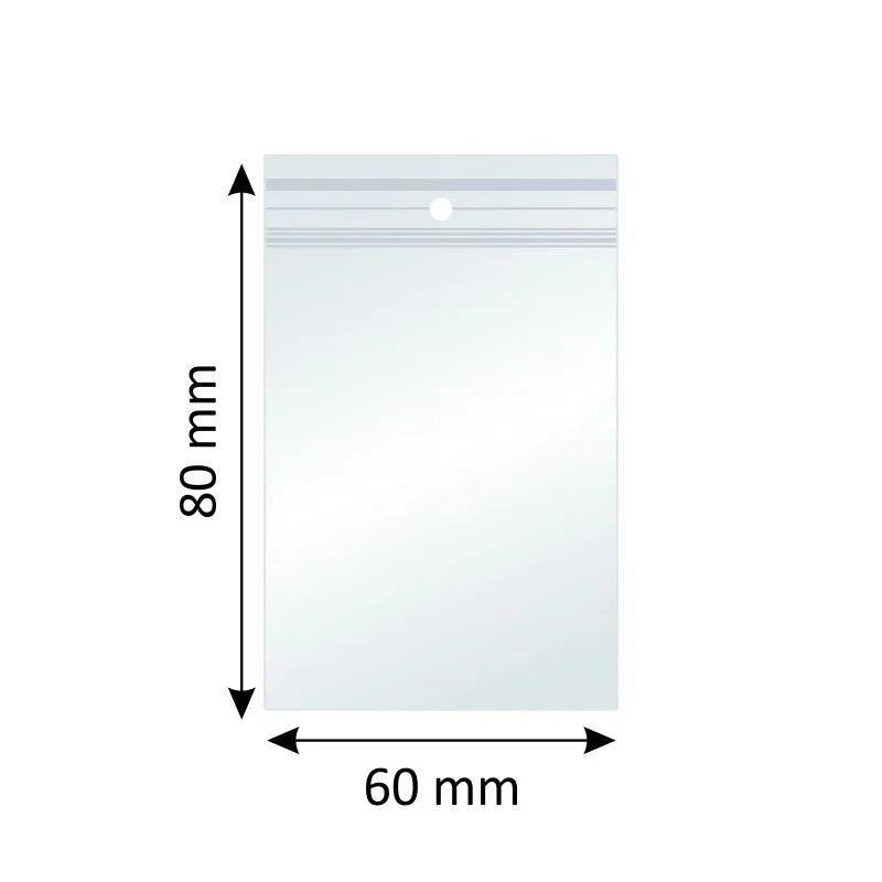 Set 1000 Pungi ZIPLOCK 60 × 80 mm
