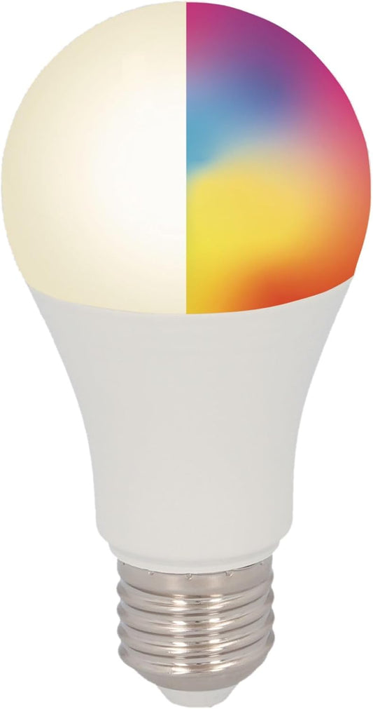 Bec Inteligent UNITEC WiFi LED E27, RGB+CCT, 10W, Dimmabil, Control prin App & Voice