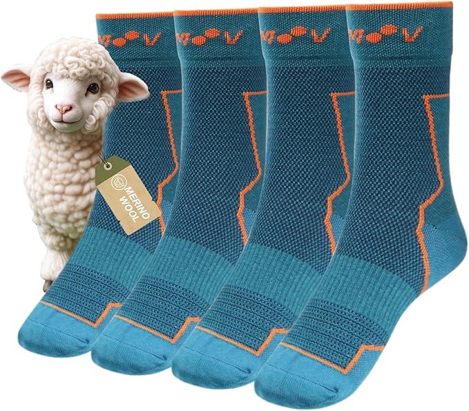 Șosete de drumeție din lână Merino – Călduroase, respirabile și anti-bășici