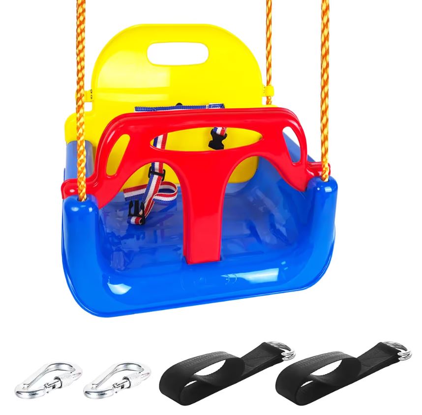 🎠 Leagăn 3‑în‑1 pentru Bebeluși și Copii, KINSPORY, Siguranță Maximă, Reglabil, Interior & Exterior
