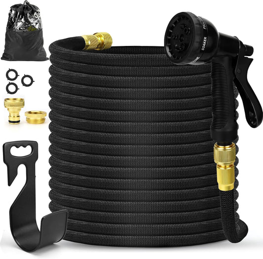 Furtun de grădină flexibil 30 m – Extensibil, ușor și anti-încurcare
