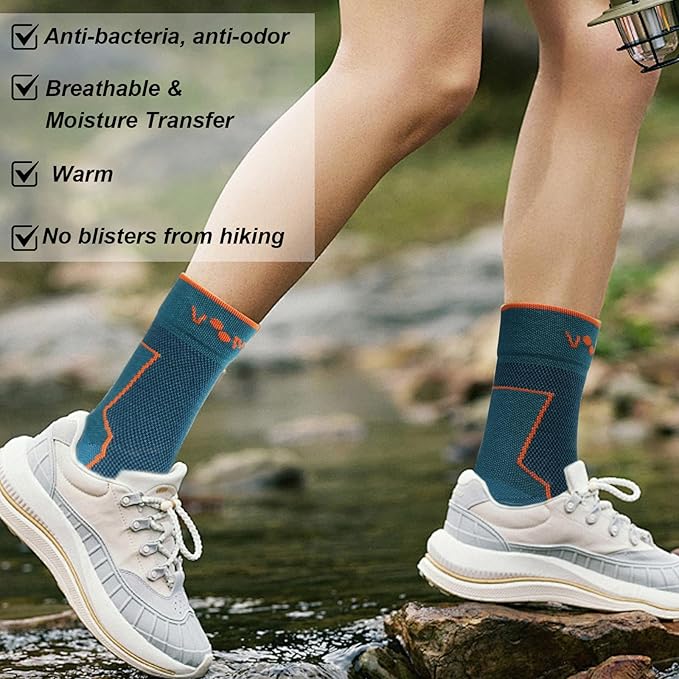 Șosete de drumeție din lână Merino – Călduroase, respirabile și anti-bășici