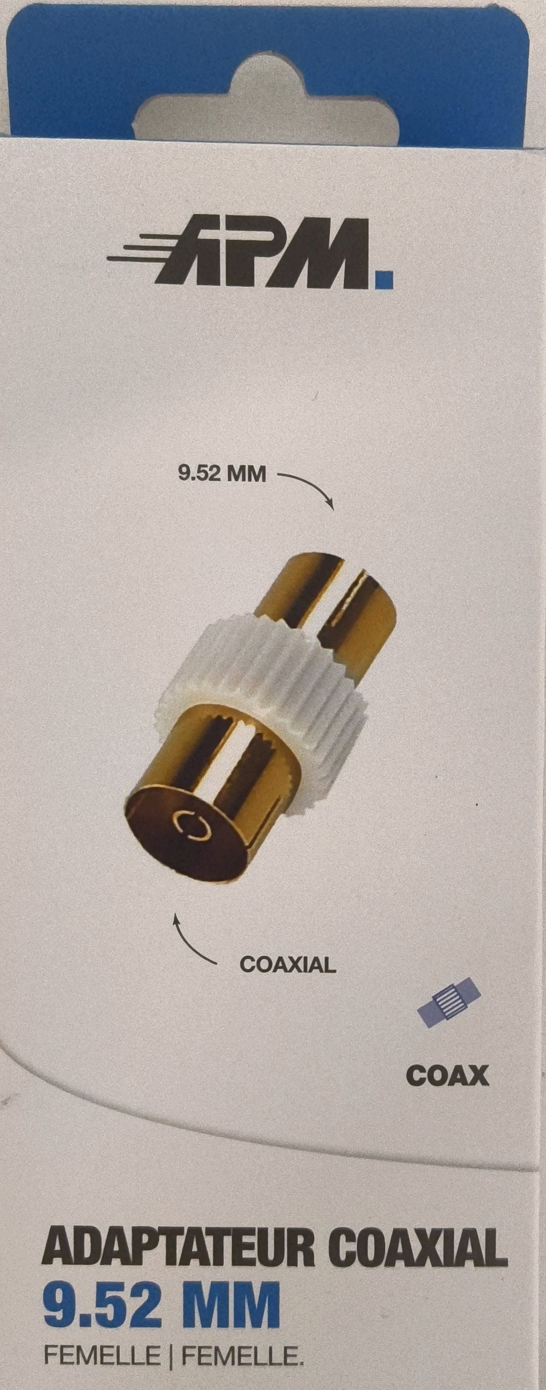 Adaptor Coaxial TV Femelă–Femelă 9.52 mm – APM 411015