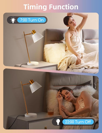 Aigostar Mesh – Set 6 Becuri Smart LED 9W, Bluetooth Mesh, E27, RGB + 2700K–6500K, 806 lm (cu Gateway & Telecomandă)