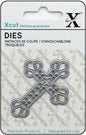 Xcut – Mini Die „Cross”, 1 bucată, oțel carbonizat – Matriță pentru tăiere hârtie și carton