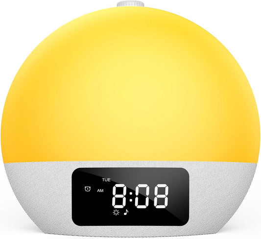 🌅 Foryond Daylight Alarm Clock – Ceas cu Alarmă și Simulare de Răsărit pentru Trezire Naturală