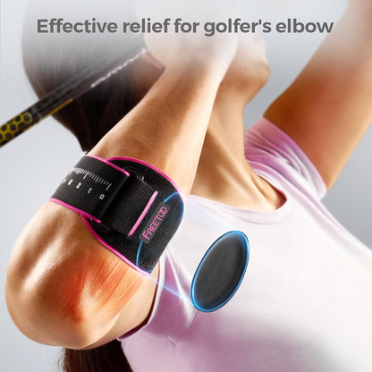 FREETOO – Bandaj pentru Cot cu Gel – Pentru Tendinită, Tennis Elbow și Golfer’s Elbow