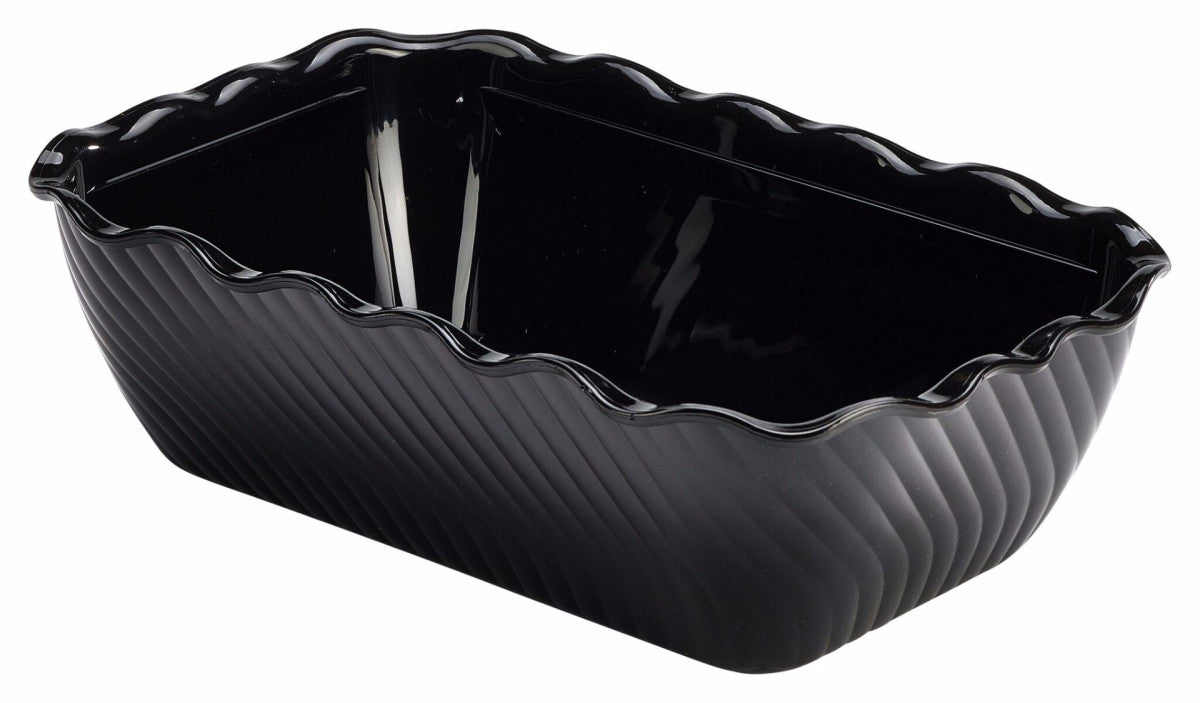 Tulip Crock 2.3 kg – Vas de prezentare din plastic SAN, Negru, GenWare