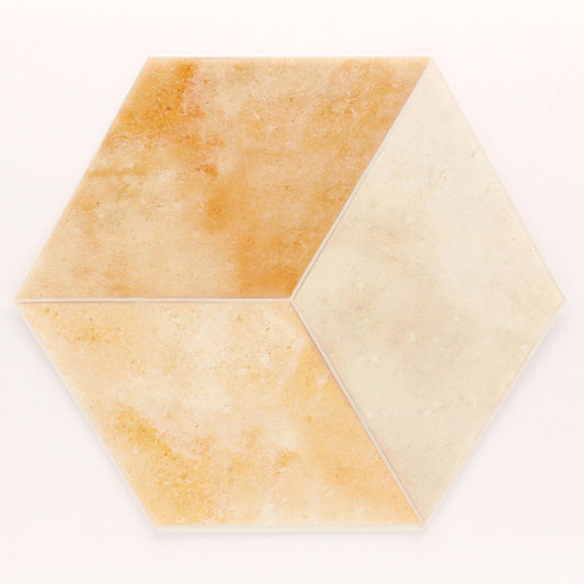 mt CASA SHEET MT03WSH003, Hexagon Terracotta, Set 3 bucăți