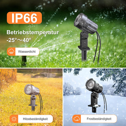 Proiectoare Solare MEIKEE – Set 3 Bucăți, 2700K Warm White, 5000mAh, 3 Moduri, IP66, Exterior Grădină