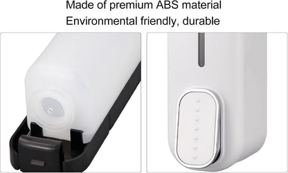 Dozator Manual de Săpun Grcfumo – 300 ml, ABS Premium, Montaj pe Perete, Alb