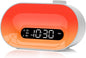 Ceas cu Alarmă APUZOM – Wake Up Light, Simulare Răsărit, 2 Alarme, Snooze, 30 Sunete, Lampă RGB 14 Culori