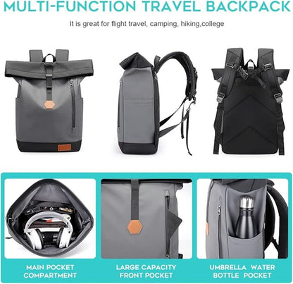 Rucsac BANGE Rolltop – Impermeabil, Capacitate Mare, Laptop 15.6”, Design Modern & Durabil