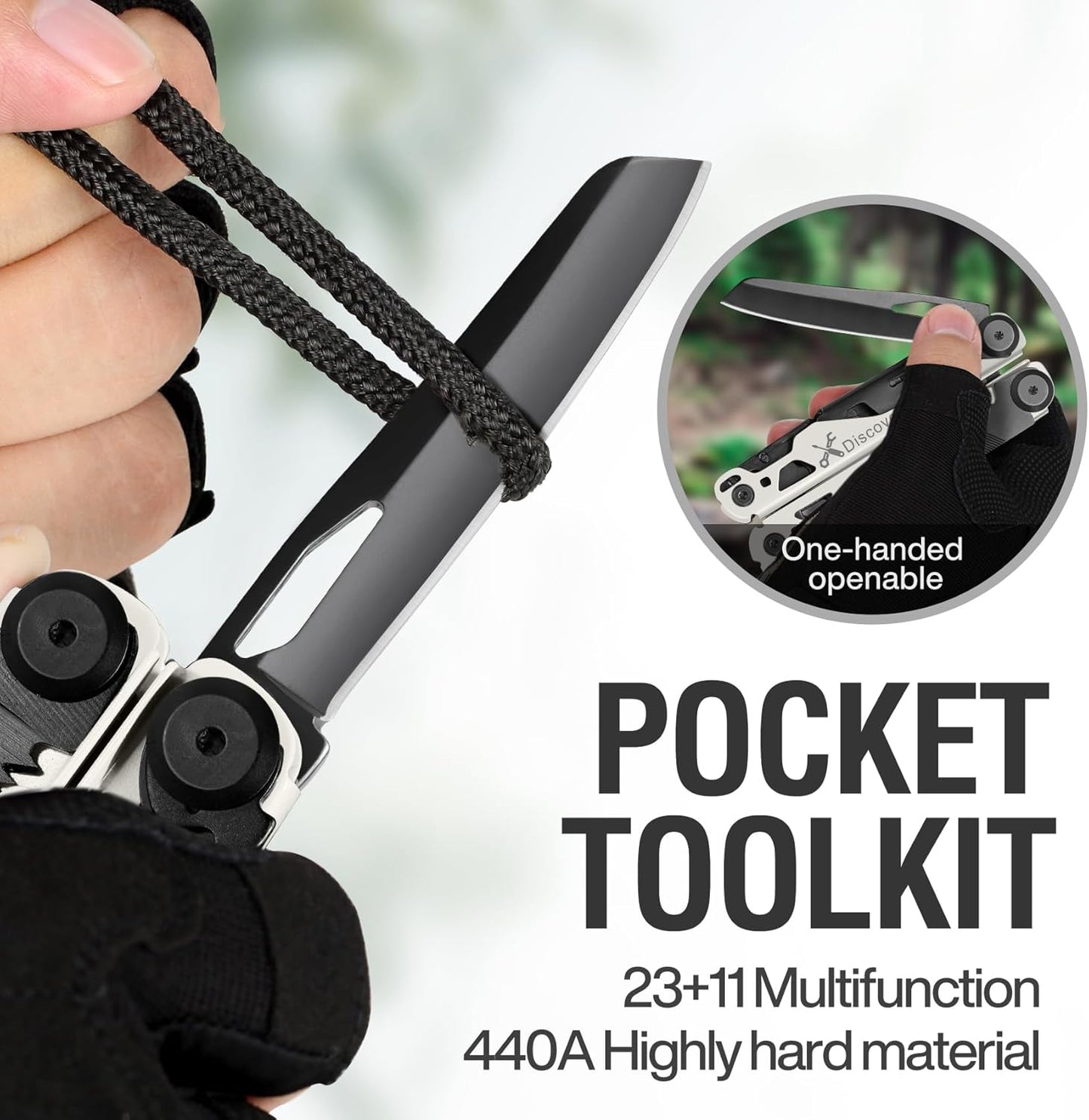 MIAOKE Multitool 23‑în‑1 – Unealtă Multifuncțională din Oțel Inoxidabil cu Cutie Cadou Premium | Pliers, Șurubelnițe, Fierăstrău, Deschizător Sticle | Cadoul Perfect pentru Bărbați