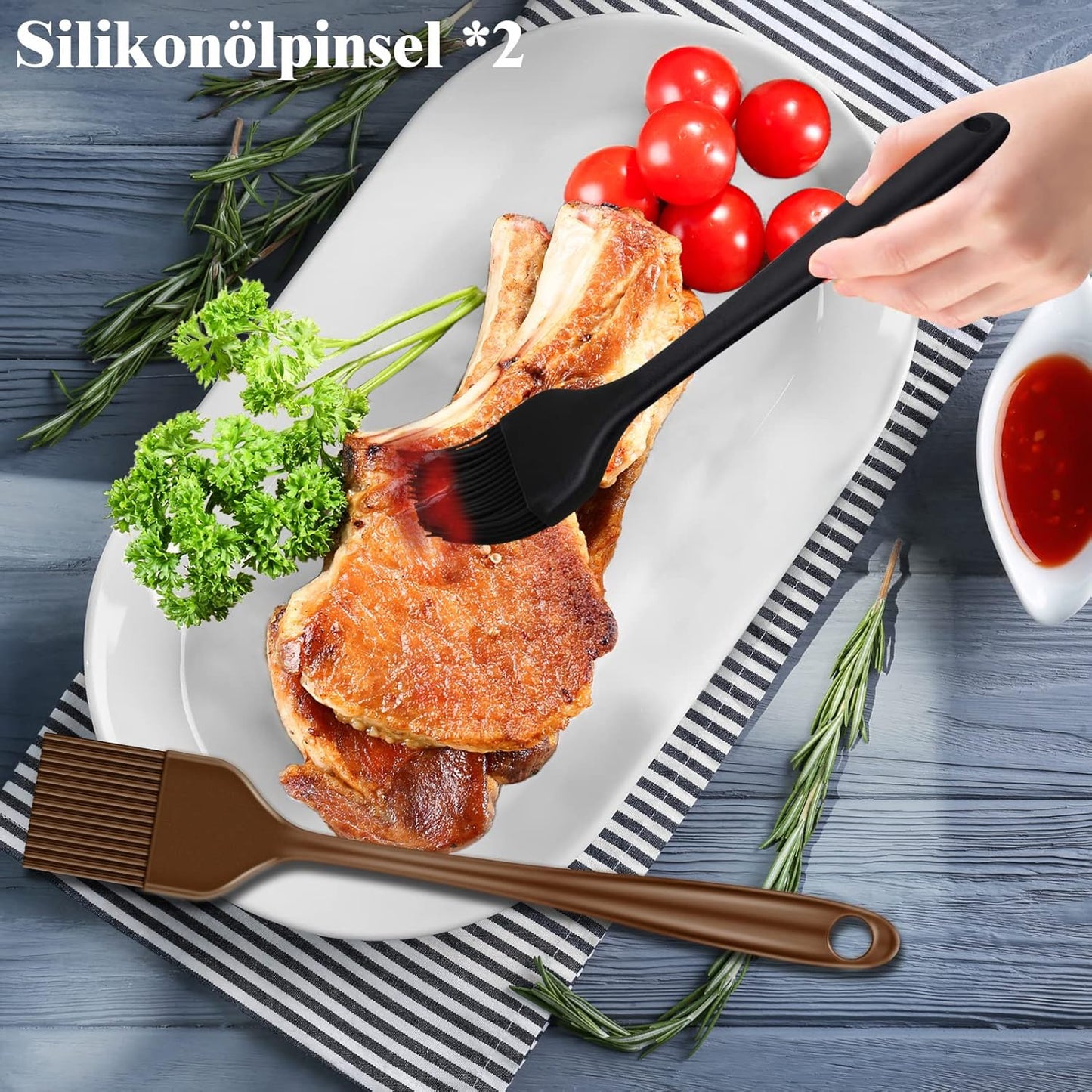Set Grilliance 38 Piese – Accesorii BBQ din Oțel Inoxidabil cu Husă de Transport & Grill Mat