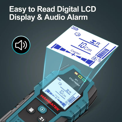 Detector 4‑în‑1 pentru Pereți – Scanner Electronic pentru Lemn, Metal, Țevi și Cabluri | HANMATEK SF1