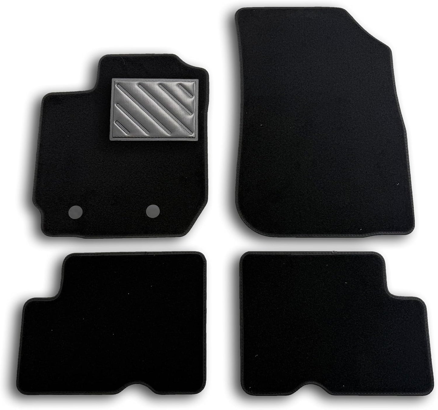 Covorașe Auto Dacia Duster I 2015–2017 – Cauciuc Antiderapant, Protecție Călcâi, Fixare Sigură | Set 4 Piese