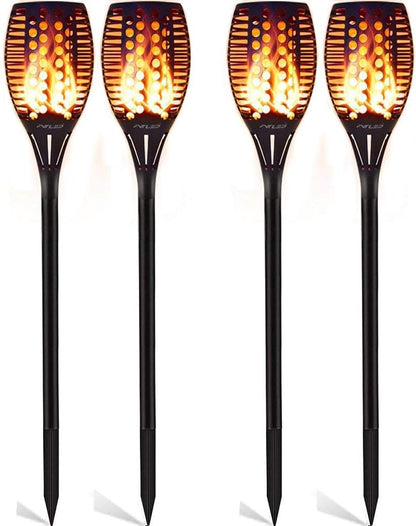 FVTLED Lampă Solară Tip Torță, 96 LED, IP65 (pachet de 4 bucati)