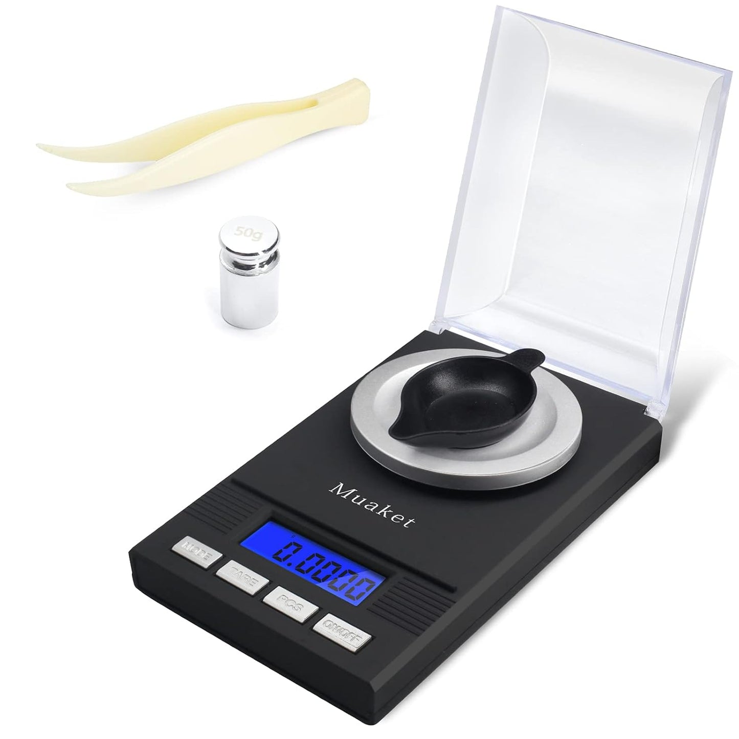 Muaket Balanță de Precizie 50 g / 0.001 g, LCD, Profesională