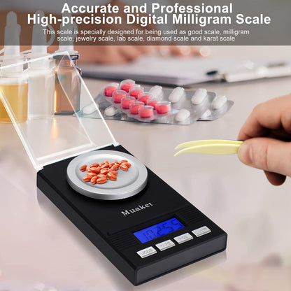 Muaket Balanță de Precizie 50 g / 0.001 g, LCD, Profesională