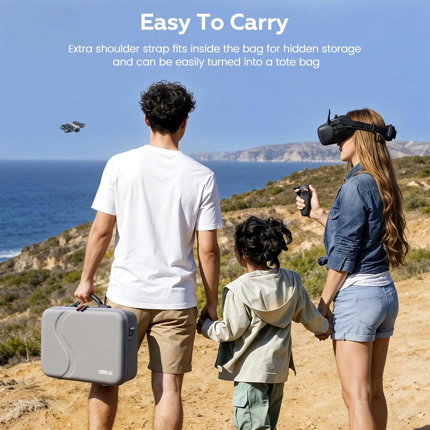 STARTRC Geantă de Transport pentru DJI Neo 2 / Goggles N3 / RC Motion 3 – Capacitate Mare, Protecție Premium, Design Portabil