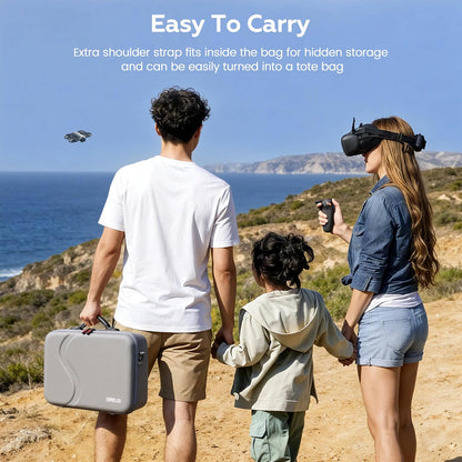 STARTRC Geantă de Transport pentru DJI Neo 2 / Goggles N3 / RC Motion 3 – Capacitate Mare, Protecție Premium, Design Portabil
