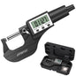 📏 Micrometru Digital AUTOUTLET 0–25mm, 0.001mm, LCD, Cap Oțel Inoxidabil, Mecanism Clichet