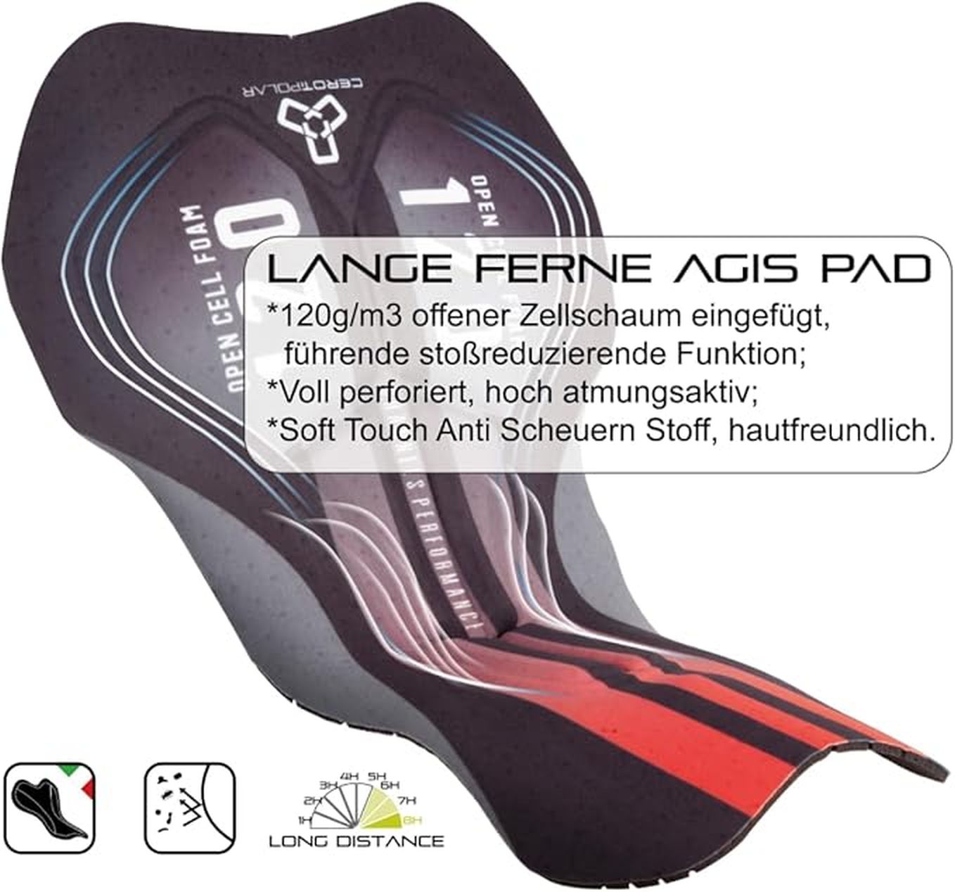 Pantaloni Ciclism cu Bretele CEROTIPOLAR – Bazon Long‑Distance, 5 Buzunare, Material Respirabil, Uscare Rapidă, UPF50+
