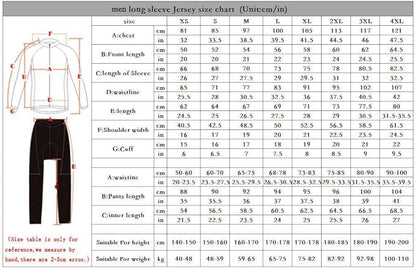 Set Ciclism Bărbați MOXILYN BORA – Jachetă cu Mâneci Lungi + Pantaloni cu Bazon 20D Gel, Respirabil, Uscare Rapidă, Ideal pentru MTB & Șosea