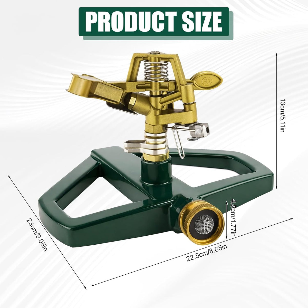 🌿 Irigator/Pulverizator cu bază metalică, 360°