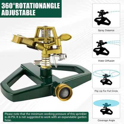 🌿 Irigator/Pulverizator cu bază metalică, 360°