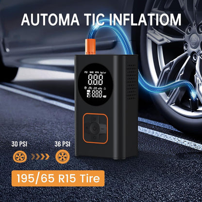🔧 Compresor Electric Portabil Hisewen, 150 PSI, 4000 mAh