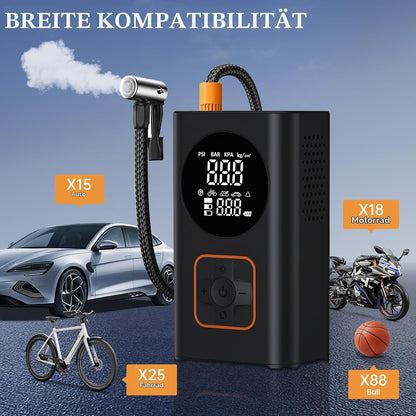 🔧 Compresor Electric Portabil Hisewen, 150 PSI, 4000 mAh