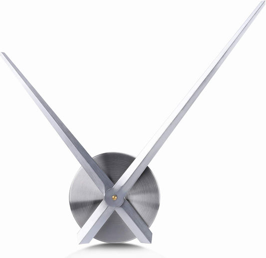 🕒 Set Mecanism & Ace Ceas XXL Lafocuse, Silentios, DIY, Argintiu, Quartz, Pentru Decor Perete