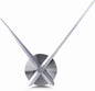 🕒 Set Mecanism & Ace Ceas XXL Lafocuse, Silentios, DIY, Argintiu, Quartz, Pentru Decor Perete