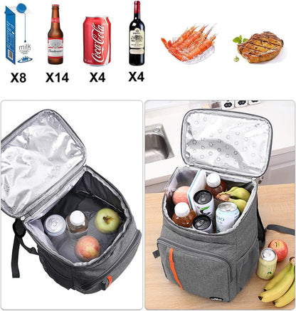 🧊 Rucsac Izolat Termic YDFYX 25L, Waterproof, Leakproof, 24h Menținere Temperatură, 6 Compartimente, Classic Black