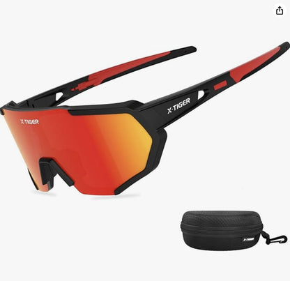 🚴‍♂️ Ochelari Sport X‑TIGER, UV400, 5 Lentile Interșchimbabile, Cadru TR90, Curea & Hook-uri Incluse