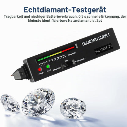 💎 AURIVEE Diamond Tester Pen, Tester Profesional pentru Diamante, Senzor Conductivitate Termică, LED & Buzzer, Detectare Rapidă 0.5s