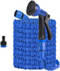 🌿 Furtun Extensibil Yiting 100FT, 3X Magic Hose, Duza 8 Funcții, Fitinguri 1/2'' & 3/4'', Anti‑Îndoire, Albastru