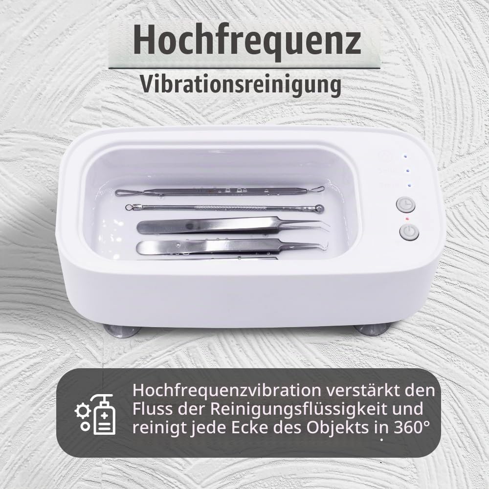 🔧✨ Sterilizator cu Vibrații Pinkiou, Reîncărcabil, 360° Cleaning, Timer 3/5 min, Compact & Portabil