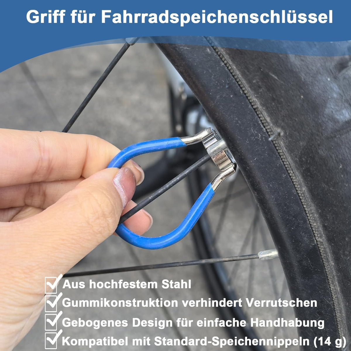 🚴‍♂️🔧 Set 8 Piese Tensiometru Spite Bicicletă, Chei Spite, Unelte Multifuncționale Hanlintk