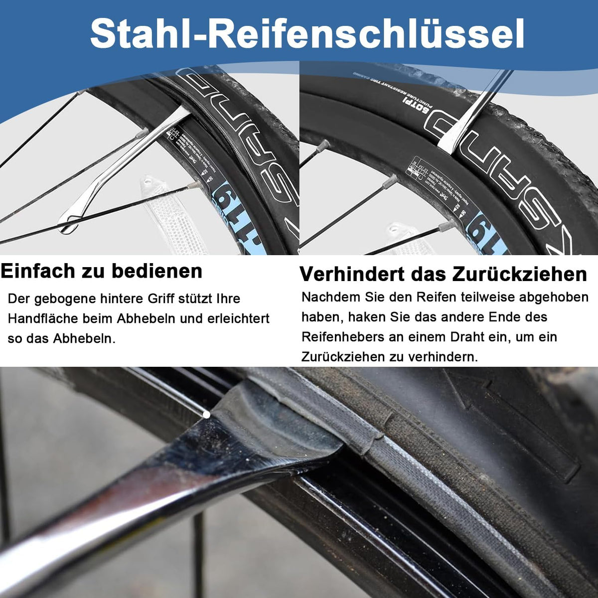 🚴‍♂️🔧 Set 8 Piese Tensiometru Spite Bicicletă, Chei Spite, Unelte Multifuncționale Hanlintk