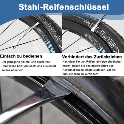 🚴‍♂️🔧 Set 8 Piese Tensiometru Spite Bicicletă, Chei Spite, Unelte Multifuncționale Hanlintk