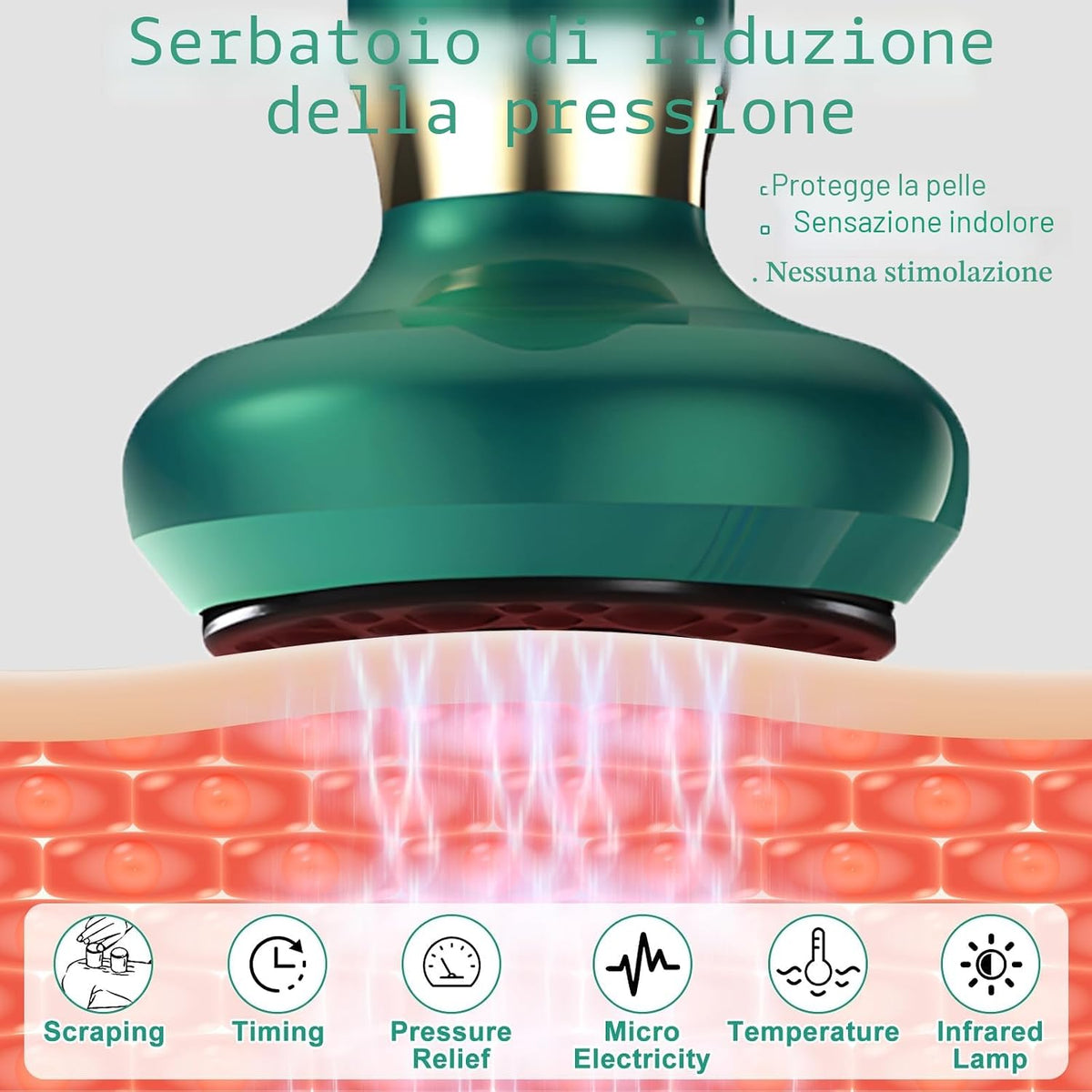 Aparat Anticelulitic Electric cu Vacuum & Infraroșu – 12 Niveluri, 4 Moduri | Lifting, Drenaj, Fermitate – Picioare, Abdomen, Brațe