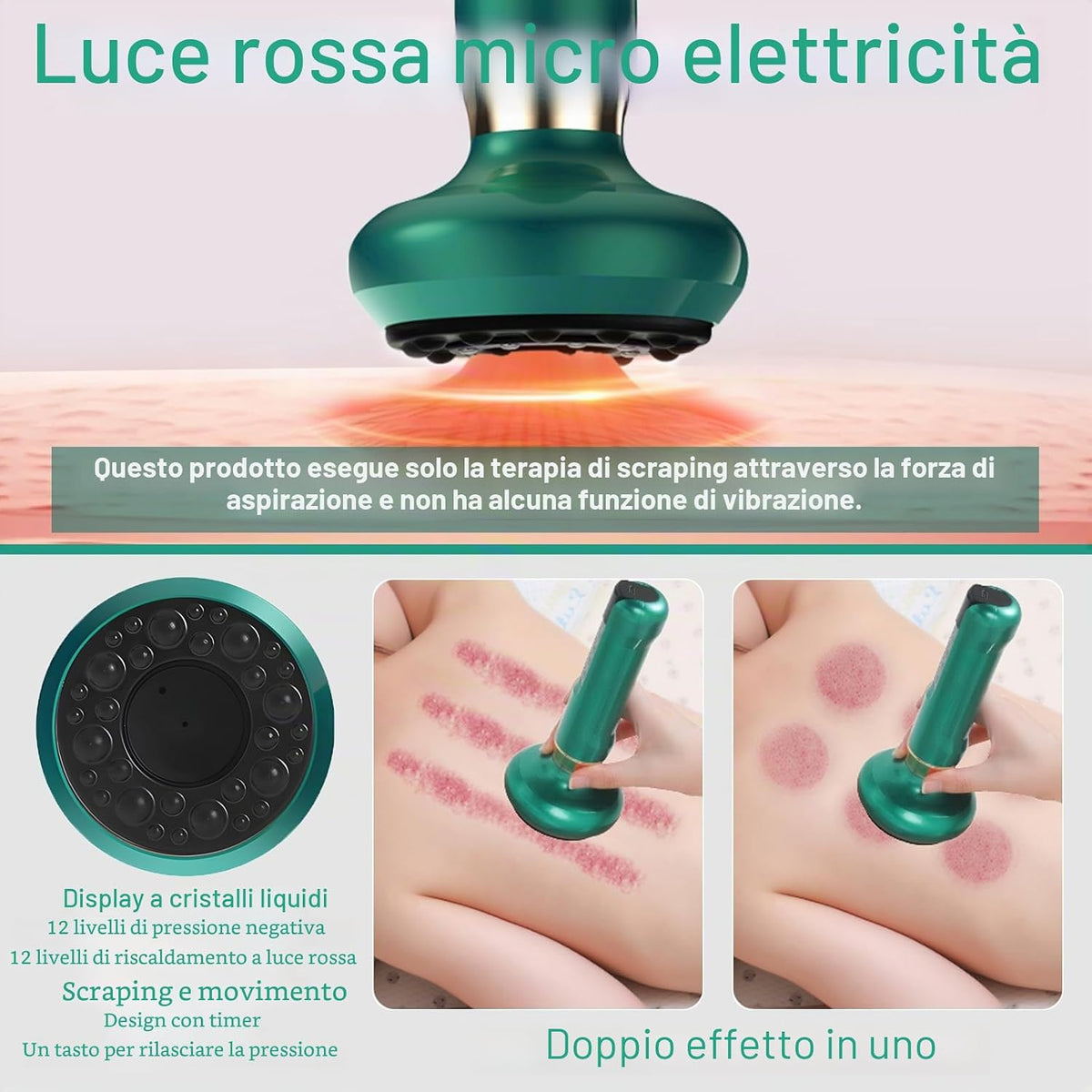 Aparat Anticelulitic Electric cu Vacuum & Infraroșu – 12 Niveluri, 4 Moduri | Lifting, Drenaj, Fermitate – Picioare, Abdomen, Brațe