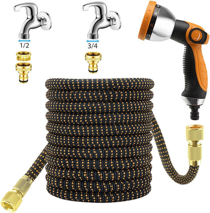 Furtun de Grădină Extensibil 15 m – 10 Funcții, Conectori Metalici, Anti‑Scurgeri, Anti‑Îndoire, 3750D + Latex Triplu